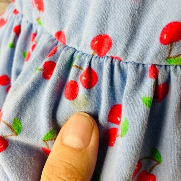 Florence Eiseman Baby 18m Blue Cherry Tank Dress PLAY - Picture 4 of 6